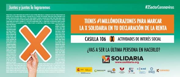 Imagen del cartel  general de la Campaña X Spolidaria "Un millón de razones"
