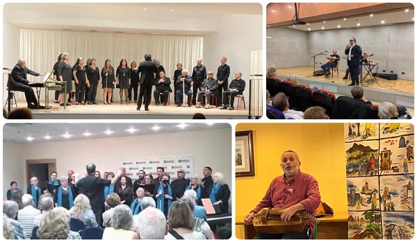 Collage con las actuaciones por el Día de la ONCE en diferentes centros ONCE Galicia