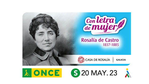 imagen del cupón dedicado a Rosalía de Castro