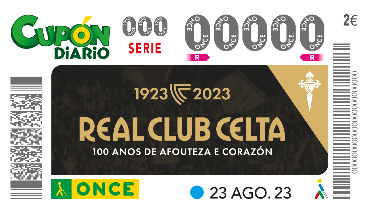 Cupón dedicado al Real Club Celta