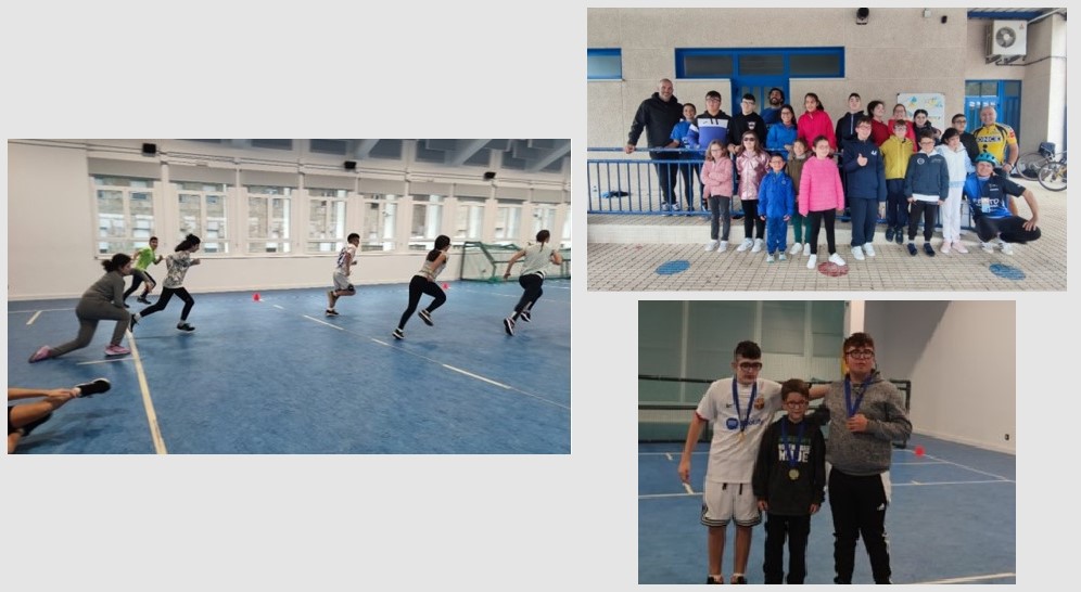 Collage con diferentes actividades realizadas durante las XIII Escuela Deportiva