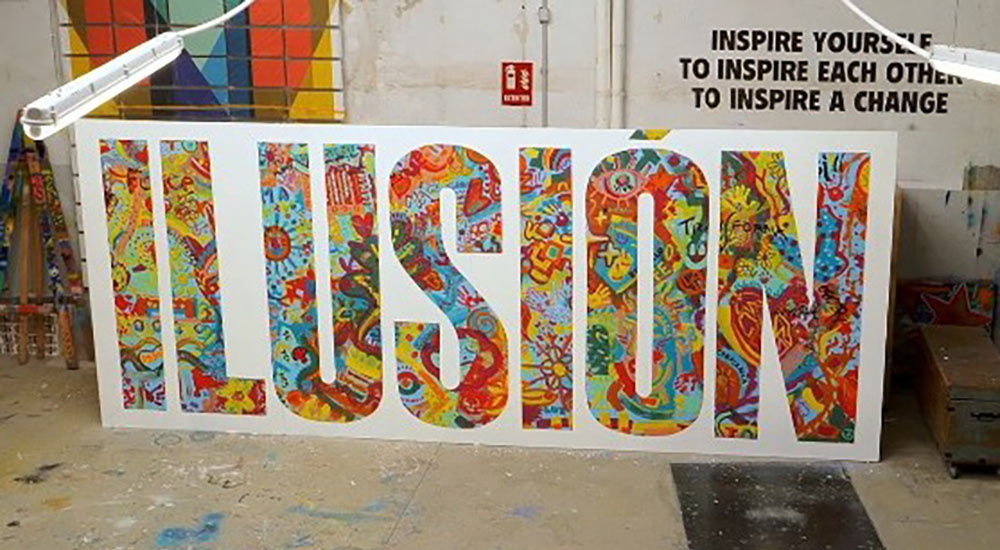 Obra ‘ILUSIÓN’ de BoaMistura creada junto a trabajadores de Fundación ONCE