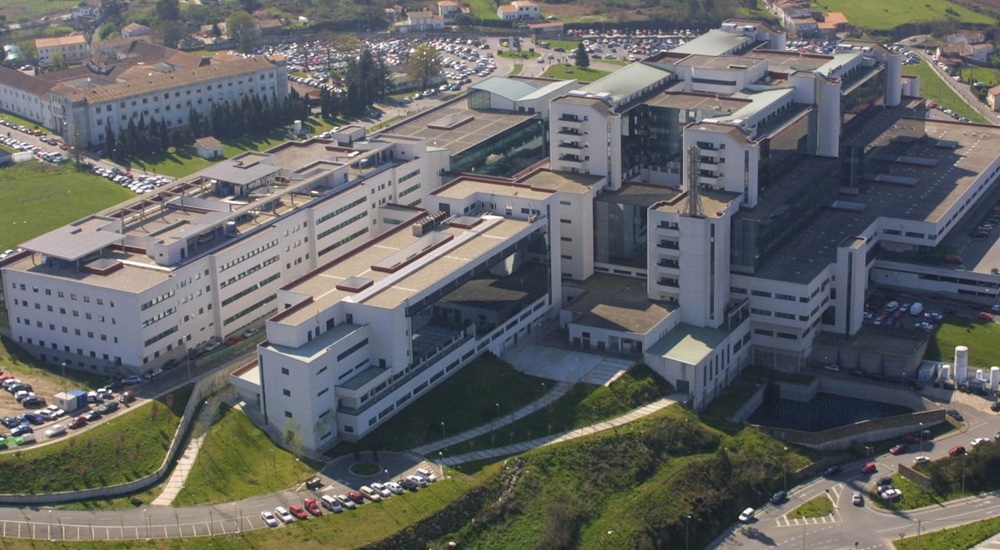 Vista aérea del Hospital Clínico de Santiago de Compostela