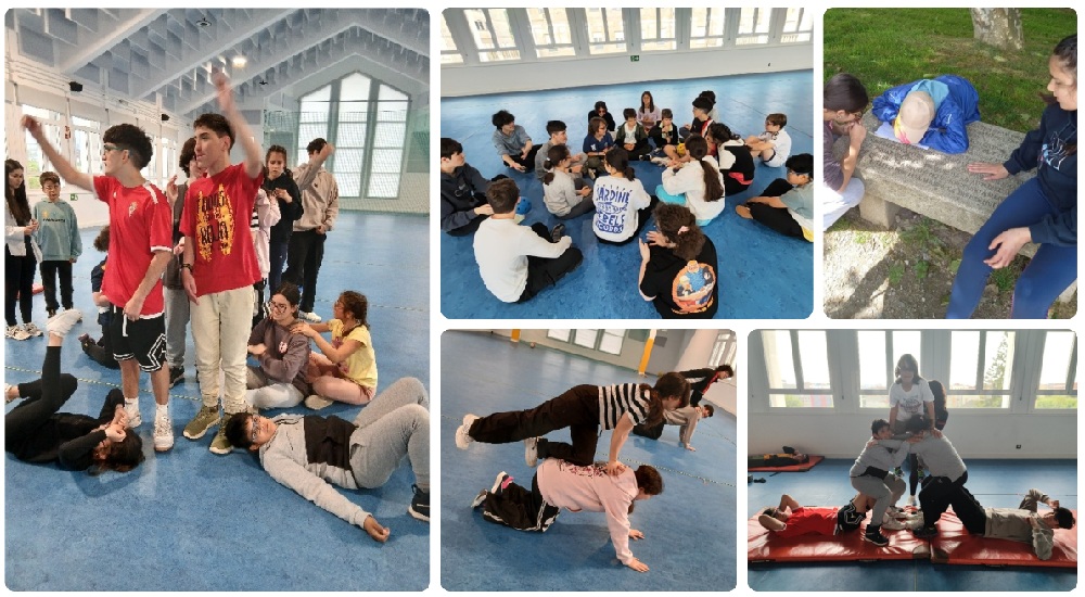 Collage con distintas actividades de las XVIII Escuela Deportiva