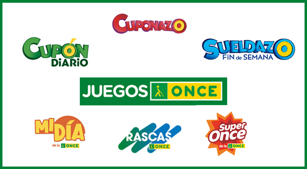 logotipos de los productos de lotería premiados en julio y agosto en Galicia