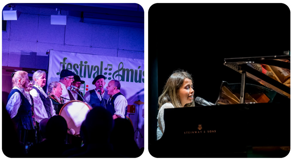 Aristas gallegos durante se actuación en el Festival de Música ONCE