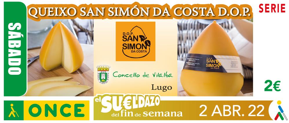 Cupón del 2 de abril dedicado al Queixo San Simón