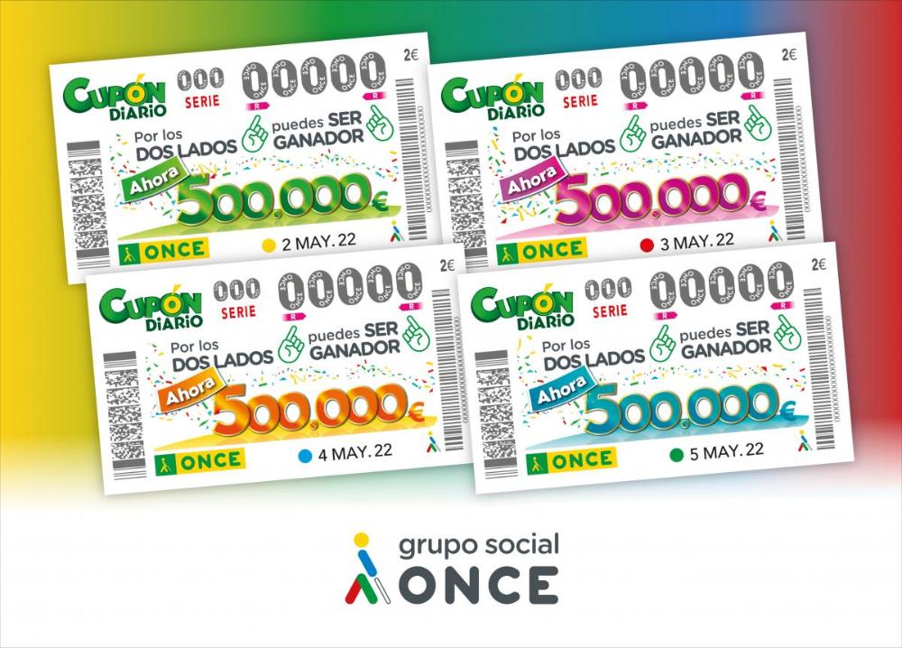 Cartel con los cuatro primeros cupones de diario renovados