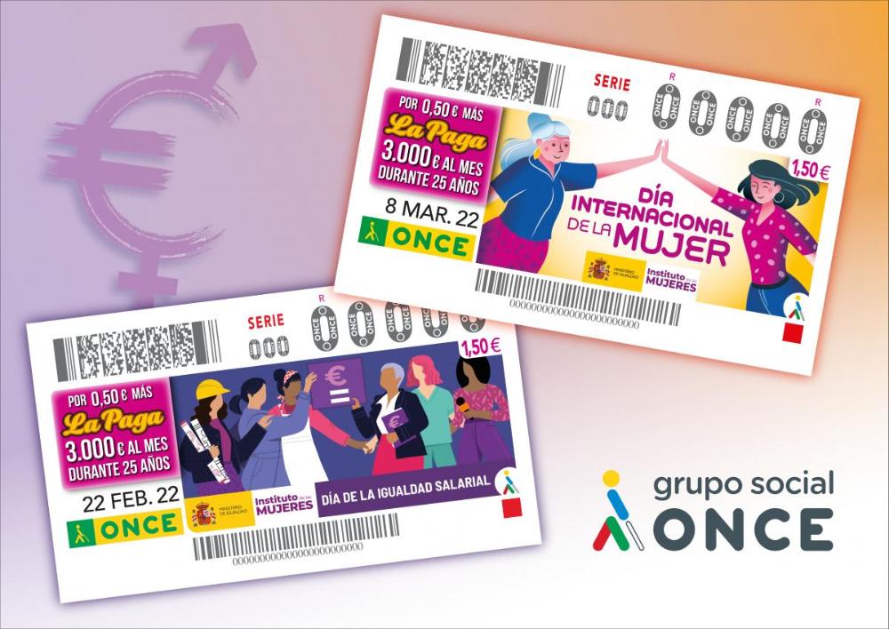 Cartel con la imagen de los dos cupones