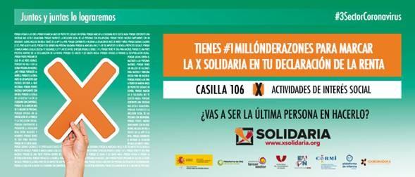 Imagen del cartel  general de la Campaña X Spolidaria "Un millón de razones"