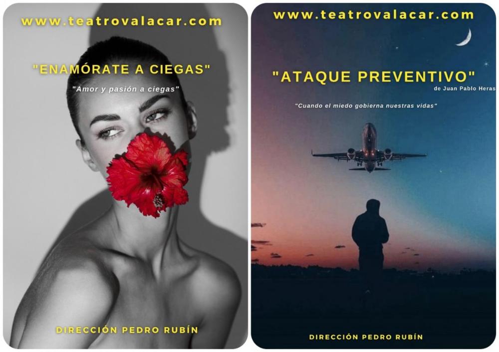 Collage con los dos carteles de las obras