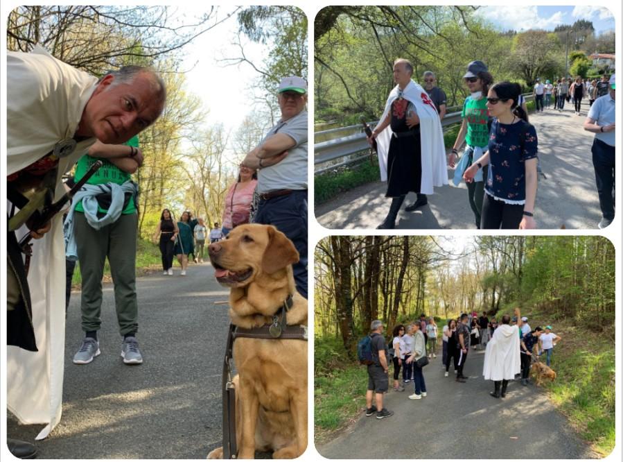 Momentos de la visita a Palas de Rei