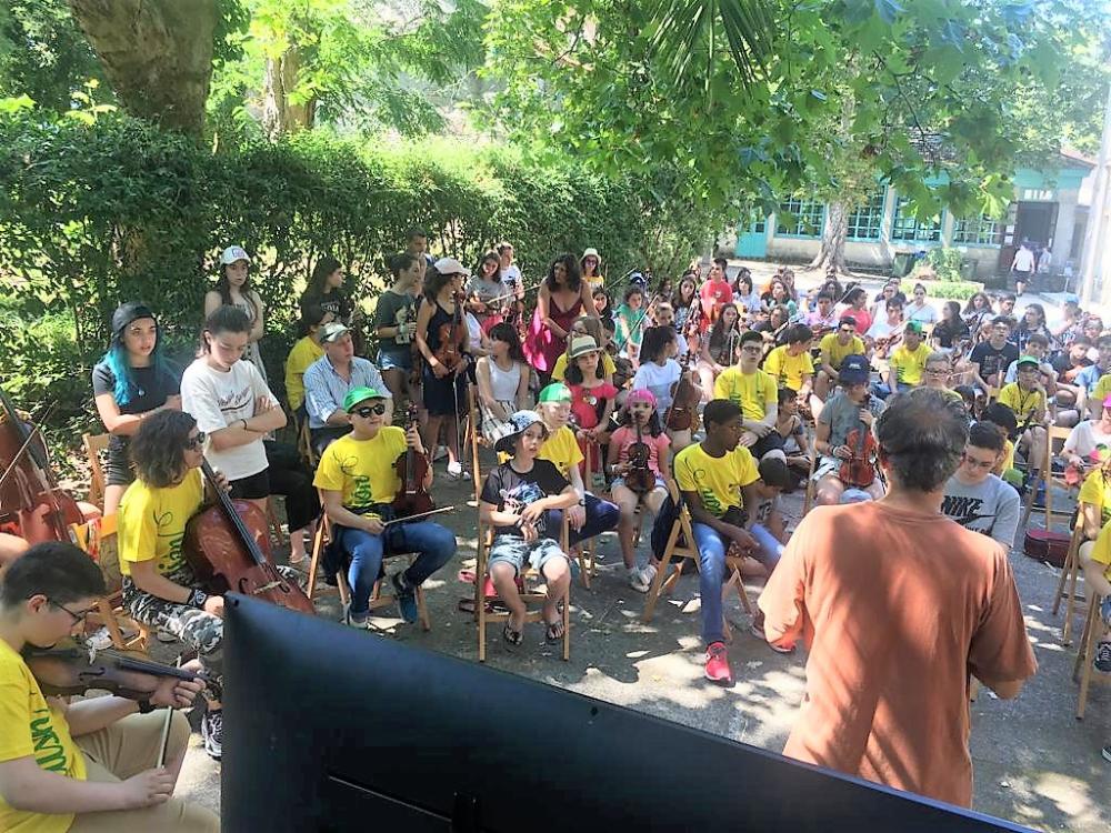 Imaxe xeral da visita á Illa San Simón