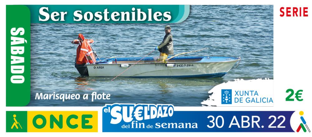 Cupón del 30 de abril dedicado al marisqueo