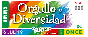 Imagen del cupón del 6 de julio, dedicado al Orgullo LGTBI