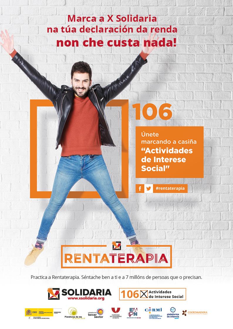 Un cartel anunciador da Campaña da X Solidaria