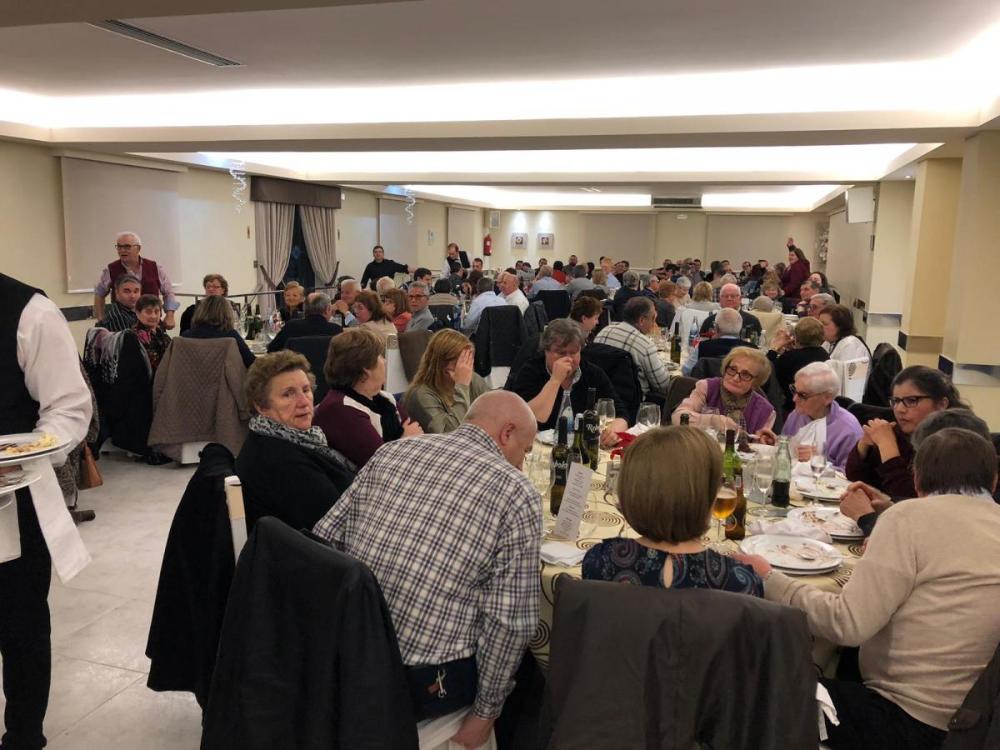 Na imaxe, vista xeral do xantar en Ourense