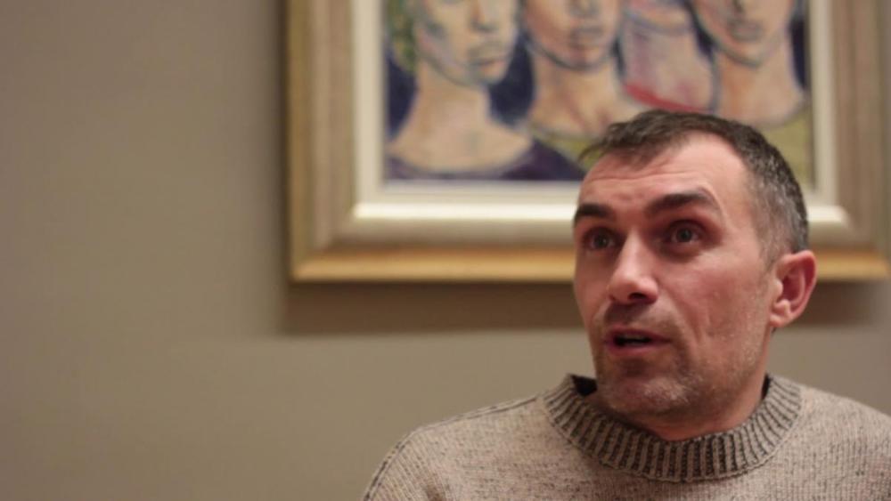 Fotografía de Álex Ínsua, profesor dol obradoiro de percusión