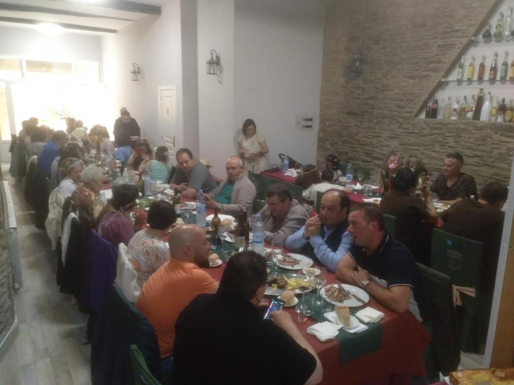 Vista general de la cena romana que compatieron afiliados y trabajadores ONCE