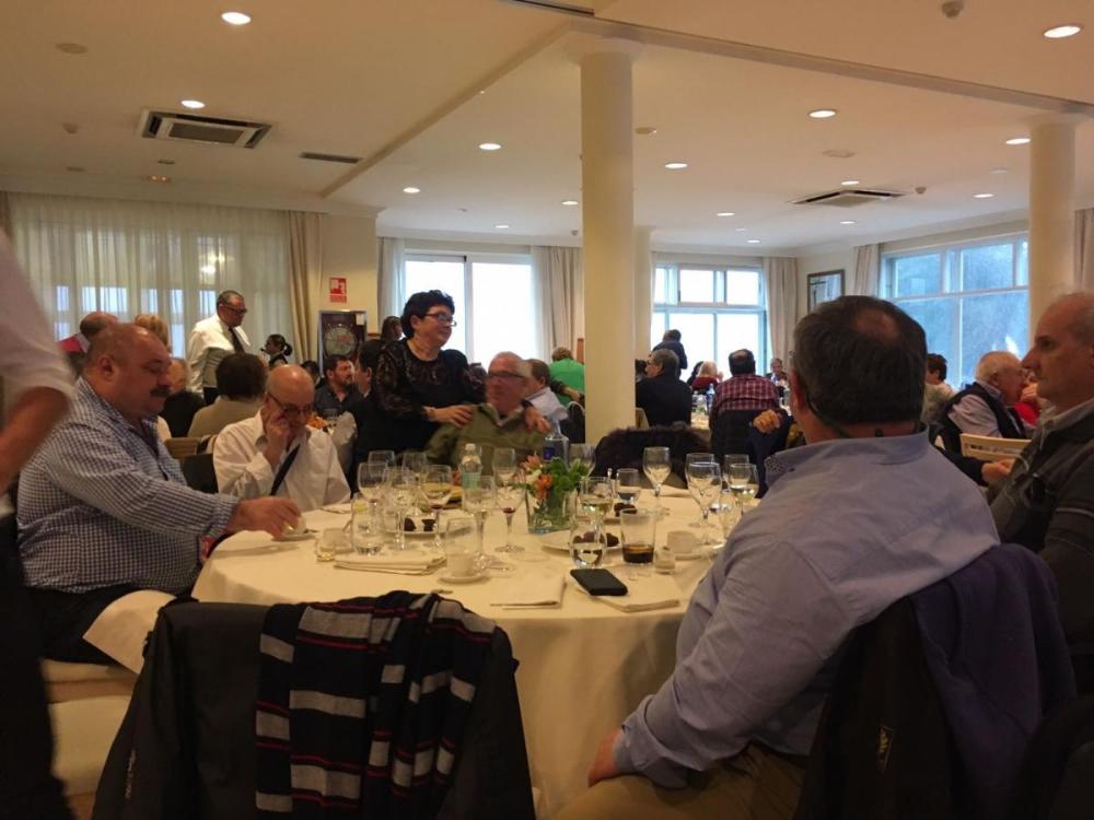 Aspecto xeral do xantar celebrado na Illa de  A Toxa