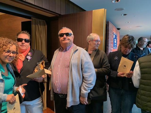 LLegada de asistentes al evento