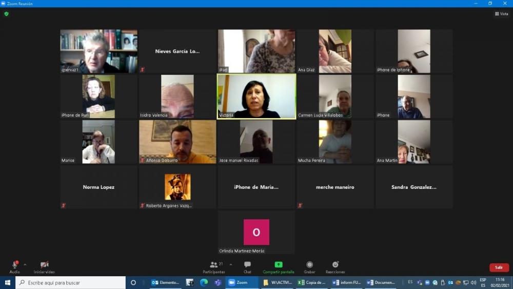 captura de pantalla durante o obradoiro de apps impartido pola instructora tiflotécnica Victoria FErnández