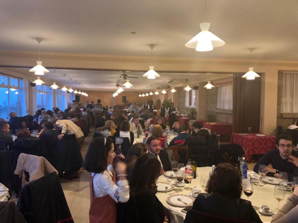 Imaxe xeral doa asistentes ao xantar de Vigo