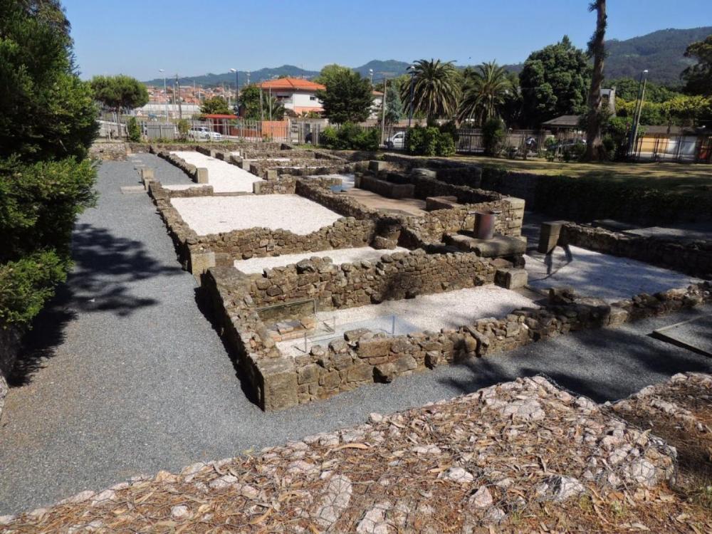 Vista xeral do xacemento da Vila Romana de Toralla