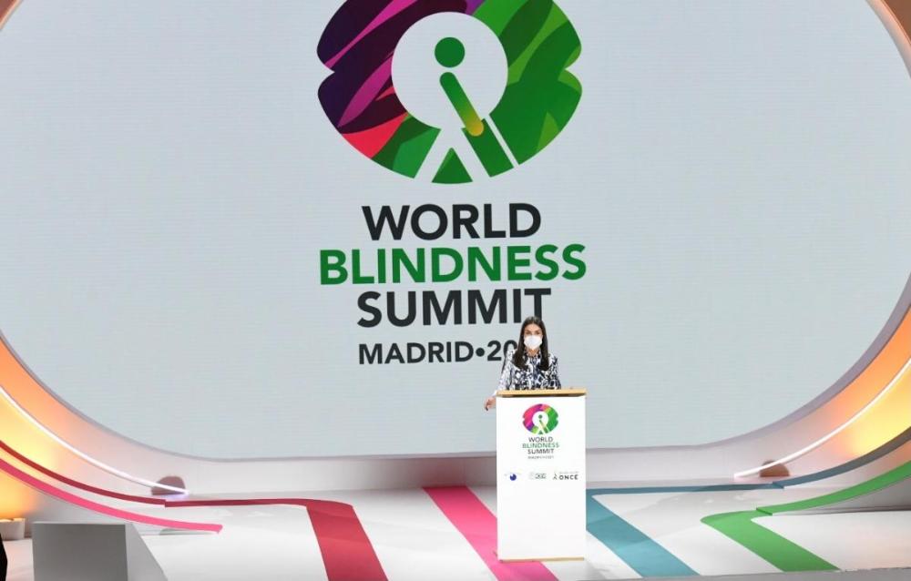 La reina Letizia durante su discursio inaugural