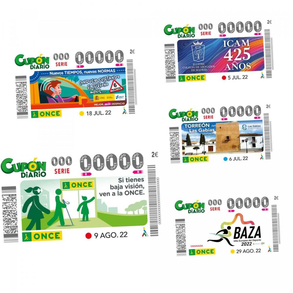 Collage con los diferentes Cupones de Diario premiados