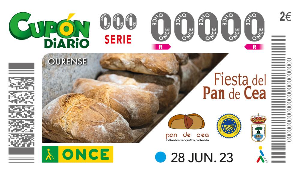 Cupón dedicado a la fiesta del pan de cea