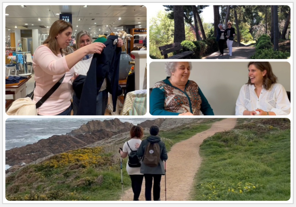 Collage con las diferentes actividades de voluntariado