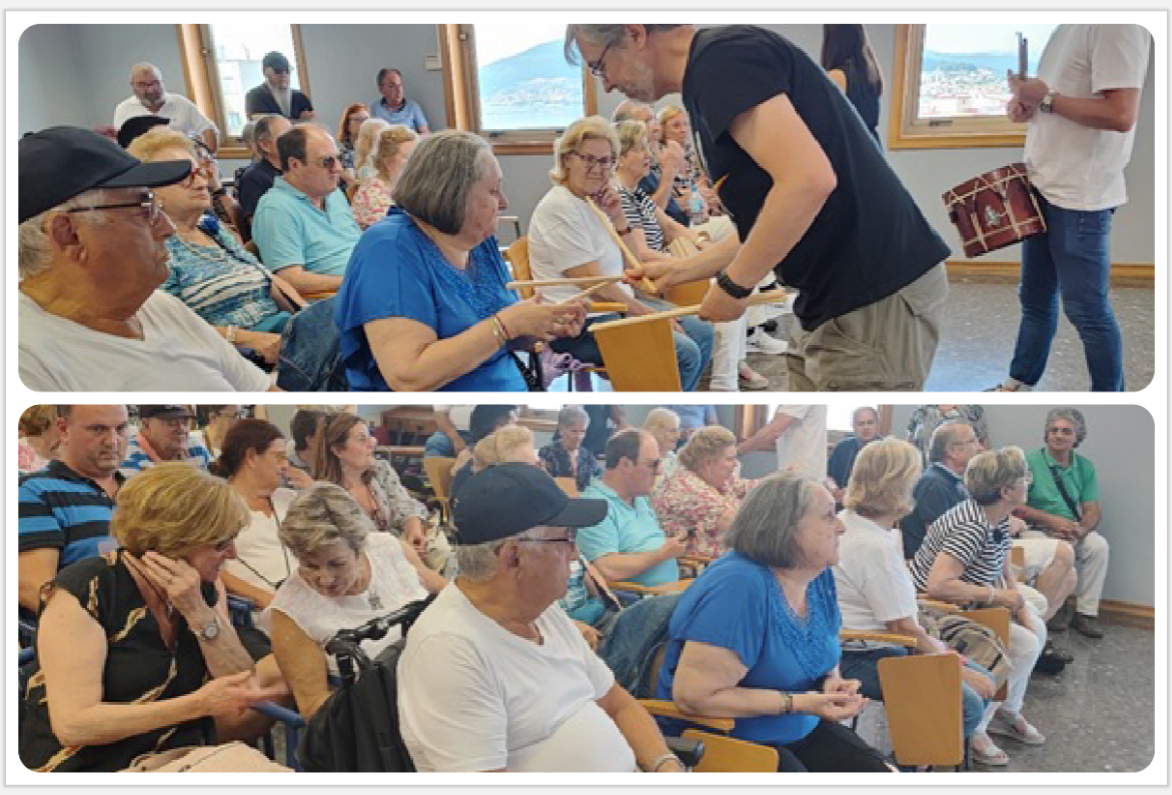 Collage con algunas actividades realizadas durante la jornada