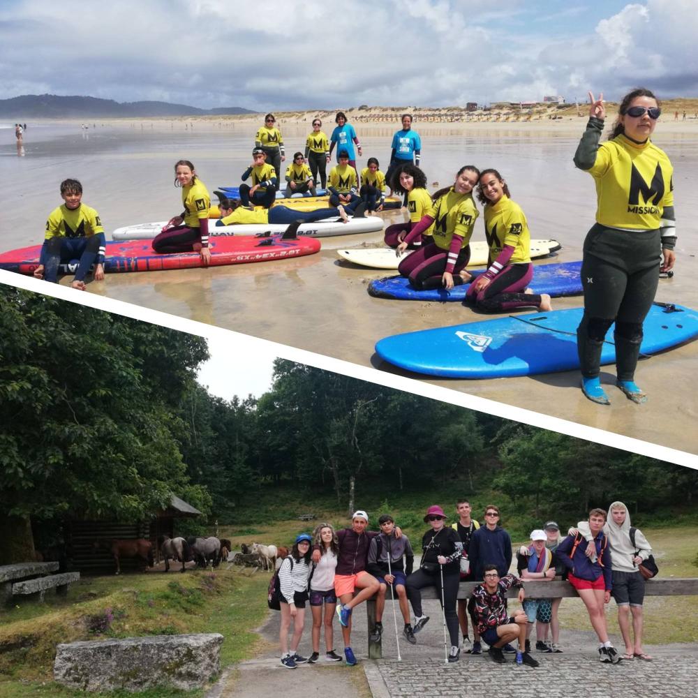 Dos de las actividades realizadas durante el curso de inglés