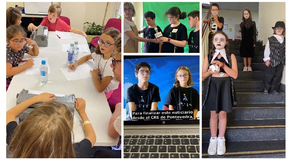 Diferentes actividades realizadas por los alumnos durante los cursos de verano