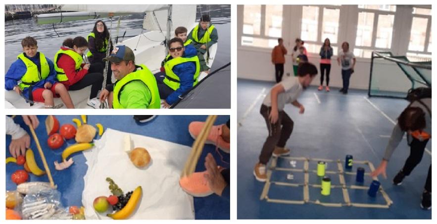 collage con diferentes momentos de la X Escuela Deportiva