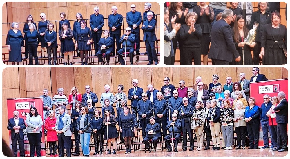 Collage con momentos de la gala 