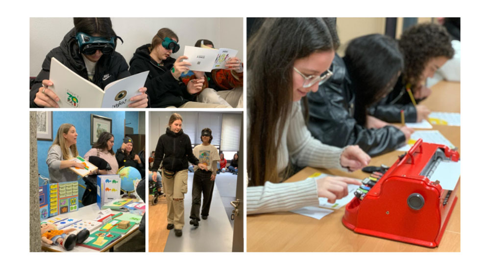 Collage actividades realizadas durante la jornada de puertas abiertas