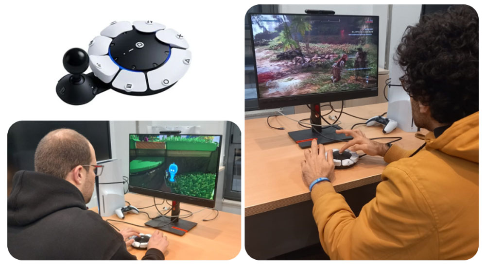 Dos jugadores utilizando el mando