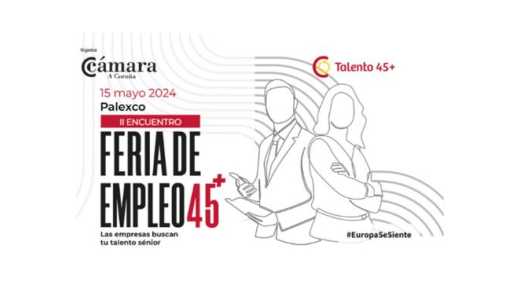 Cartel de la II feria de empleo encuentros 45+