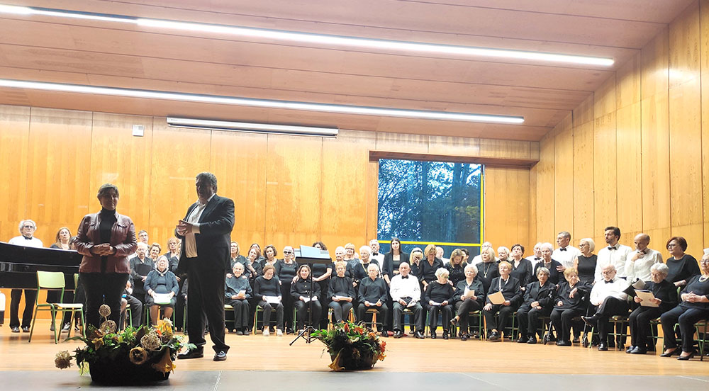 Momento del concierto de la Coral Polifónica Cidade de Vigo