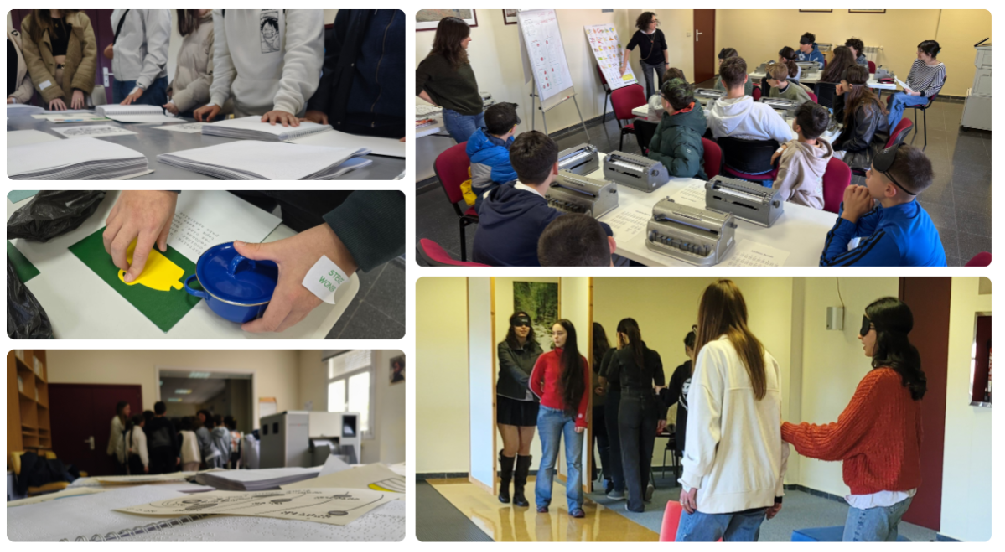 Collage con algunas de las actividades llevadas a cabo durante la jornada de puertas abiertas