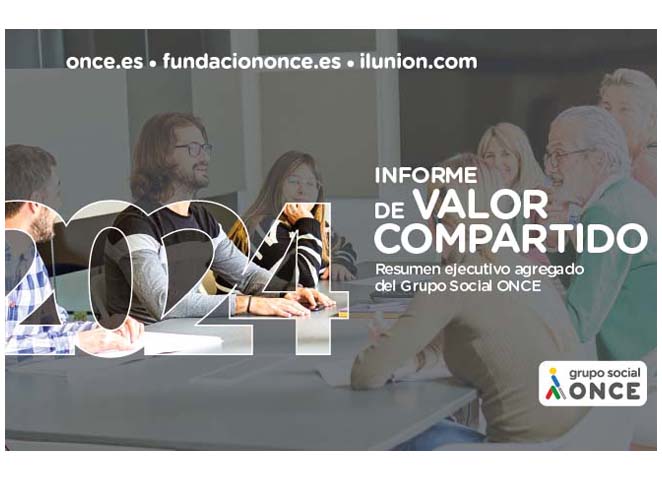 Portada del Informe de Valor Compartido del Grupo Social ONCE 2024
