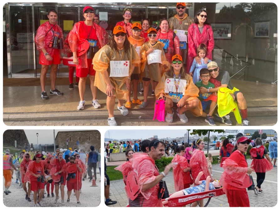 Participantes en la carrera de obstáculos ENKI