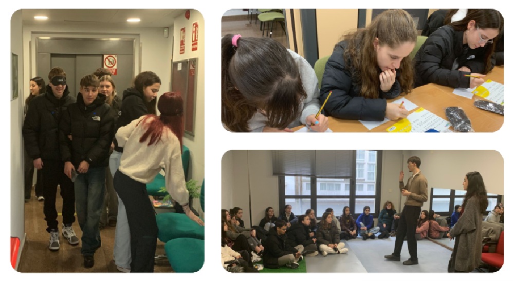 collage con distintos momentos de la jornada de puertas abiertas