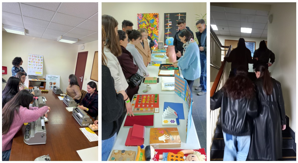 Collage con algunas de las actividades que pudieron realizar los asistentes a las jornadas de puertas abiertas del CRE de Pontevedra