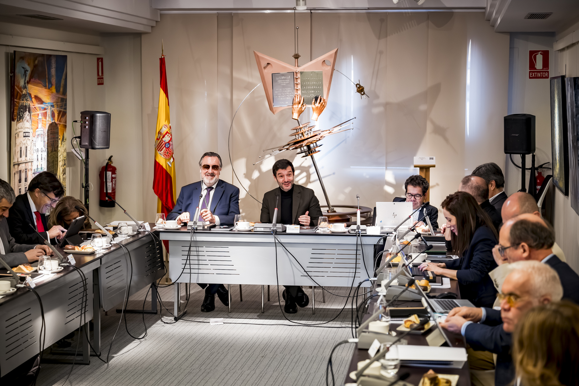 Un momento de la reunión del Consejo de Protectorado